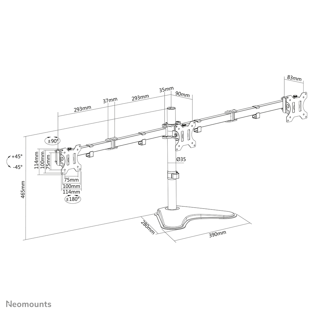 Neomounts monitorarm